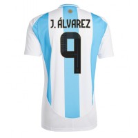 Camiseta Argentina Julian Alvarez #9 Primera Equipación Copa America 2024 manga corta